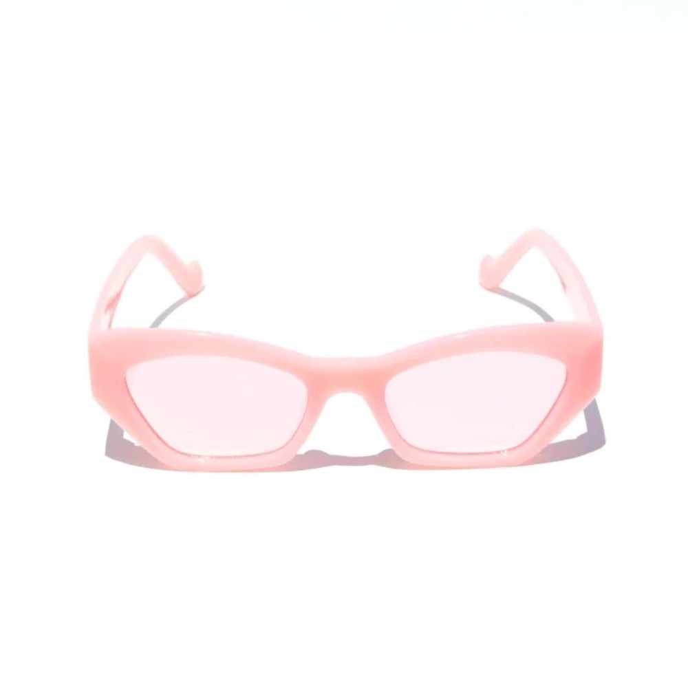 Mute + Grand Pink Mirrored Lens Sunglasses